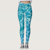 Blauw Zee water* Leggings (Voorkant)