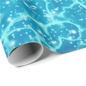 Blauw Zee Water met spaarpjes Cadeaupapier (Rol Hoek)