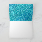 Blauw zee Water met spaarpjes Kaart (Binnen)