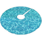 Blauw zee Water met spaarpjes Kerstboom Rok (Gekanteld)