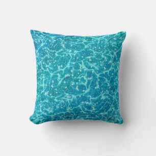 Blauw zee Water met spaarpjes Kussen