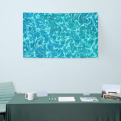 Blauw zee Water met spaarpjes Spandoek (Beurs)