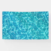 Blauw zee Water met spaarpjes Spandoek (Horizontaal)
