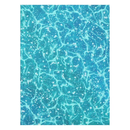 Blauw zee Water met spaarpjes Tafelkleed (Voorkant)