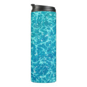 Blauw zee Water met spaarpjes Thermosbeker (Geroteerd rechts)