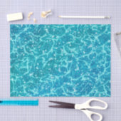 Blauw zee Water met spaarpjes Tissuepapier (Craft)