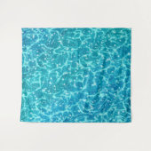 Blauw zee Water met spaarpjes Wandkleed (Voorkant (horizontaal))