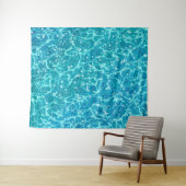 Blauw zee Water met spaarpjes Wandkleed (In Situ (horizontaal))