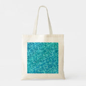 Blauw Zee Water met Sparkles* Tote Bag (Achterkant)