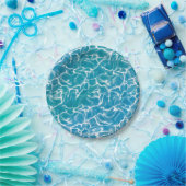 Blauw Zee water* Papieren Bordje (Feest)