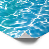 Blauw Zee water* Poster (Hoek)