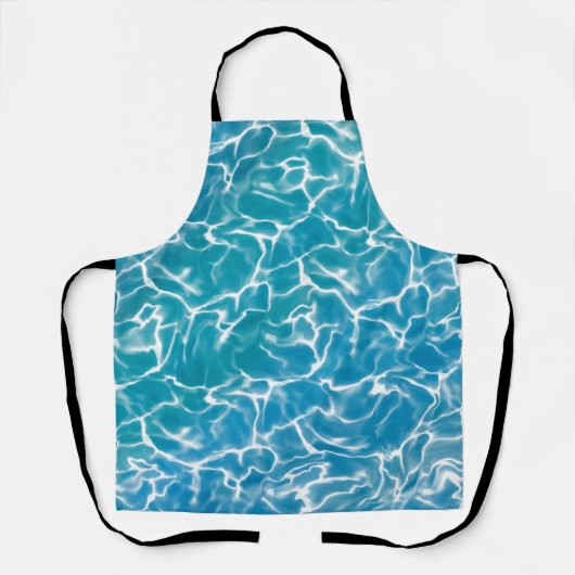 Blauw zee Water Schort (Voorkant)