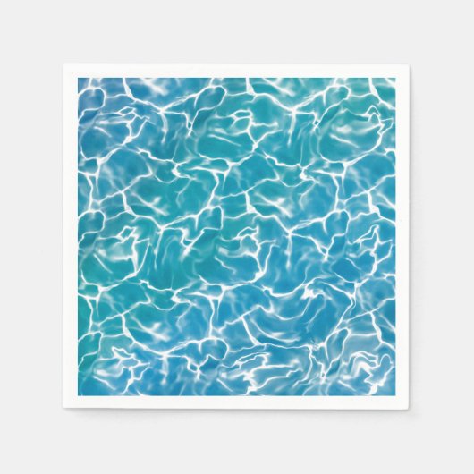 Blauw Zee water* Servet (Voorkant)