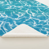 Blauw Zee Water Sherpa Deken (3/4)