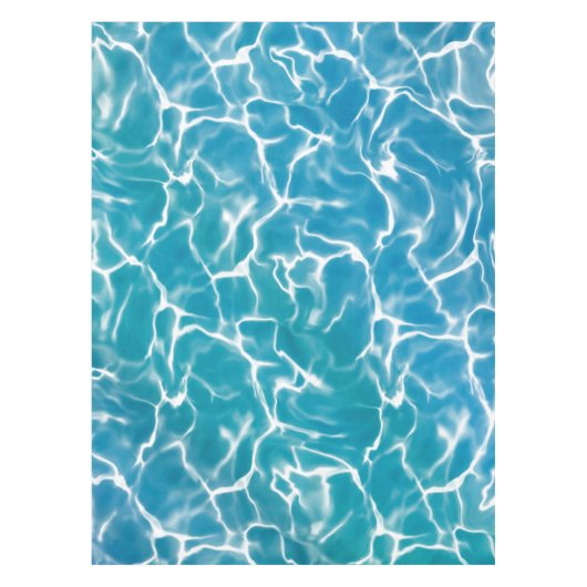 Blauw Zee Water Tafelkleed (Voorkant)