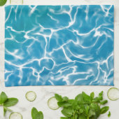 Blauw Zee water* Theedoek (Gevouwen)