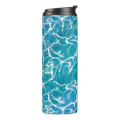 Blauw Zee water* Thermosbeker (Gedraaid links)