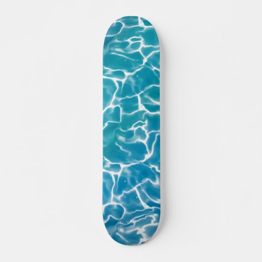 Blauw Zee water * V Skateboard (Voorkant)