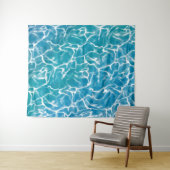Blauw Zee Water Wandkleed (In Situ (horizontaal))