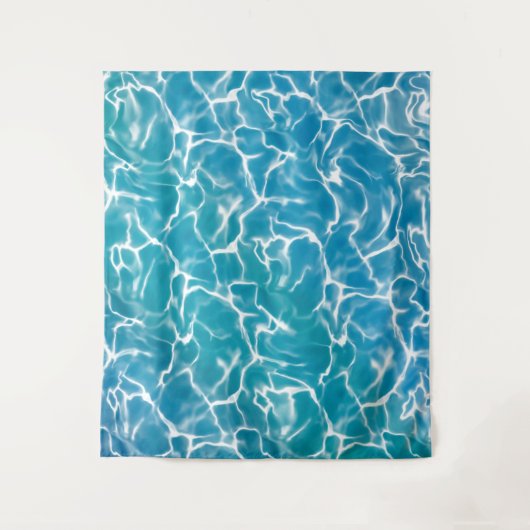 Blauw Zee Water Wandkleed (Voorkant)