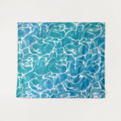 Blauw Zee water* Wandkleed (Voorkant (horizontaal))