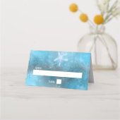 Blauw Zee Zomer Bruiloft Plaats Kaart Plaatskaartje (Voorkant)