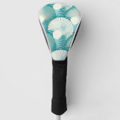 Blauw zeeen omhulselpatroon golfheadcover (Voorkant)