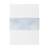 Blauw zeeschelp strand bruiloft uitnodigingen wikkel (Achterkant Voorbeeld)
