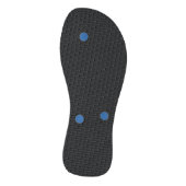 blauw - zeeschelpen voor de waterverf teenslippers (Onderkant)