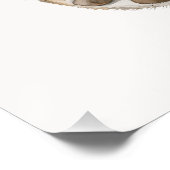 Blauw Zeevaart Beerbaby Perfect Poster (Hoek)