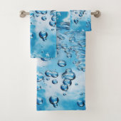 Blauw zeewater bad handdoek (Insitu)