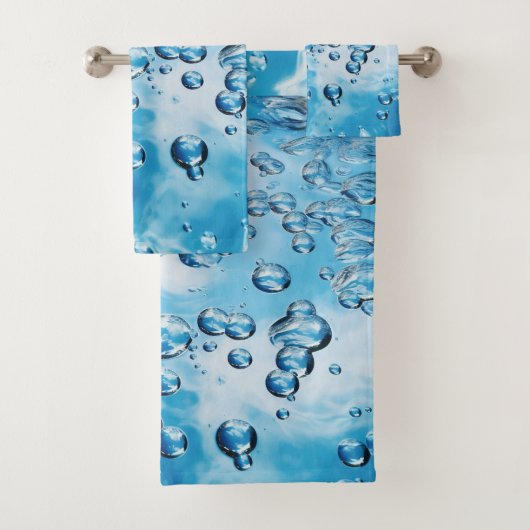 Blauw zeewater bad handdoek (Insitu)