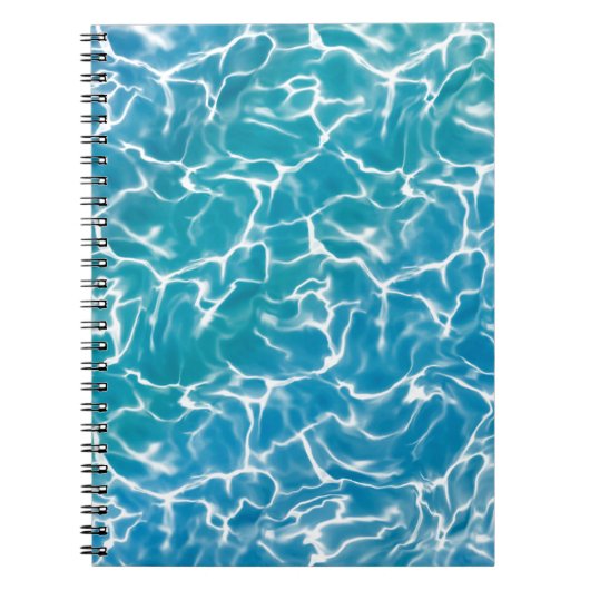 Blauw zeewater* notitieboek (Voorkant)