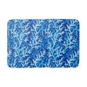 Blauw zeewier Kusttextiel Patroon Badmat (Voorkant)