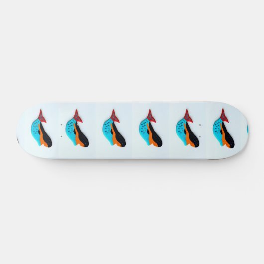 blauw zeewier persoonlijk skateboard (Horizontaal)