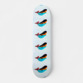 blauw zeewier persoonlijk skateboard (Voorkant)