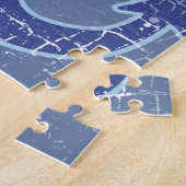 blauw zeezeilanker legpuzzel (Zijkant)