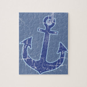 blauw zeezeilanker legpuzzel
