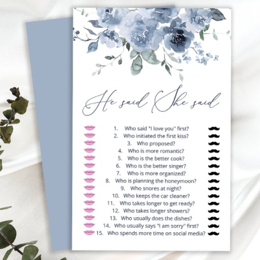 Blauw zei dat ze zei dat ze dacht wie het zei.