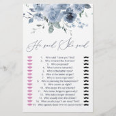 Blauw zei dat ze zei dat ze dacht wie het zei. (Voorkant)