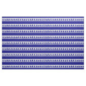 Blauw zeilboot kuststrepen stof (Yard (91,4 cm))