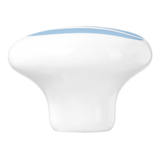 Blauw zeilboot Nautical Custom Keramische Knop (Zijkant)