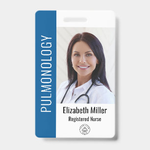 Blauw ziekenhuis medewerker foto ID blauw Badge