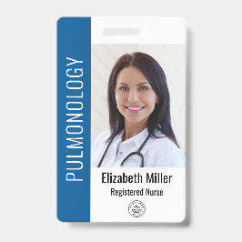Blauw ziekenhuis medewerker foto ID blauw Badge