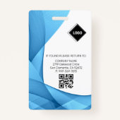 Blauw | Ziekenhuisarts Foto ID-kaart Badge (Achterkant)