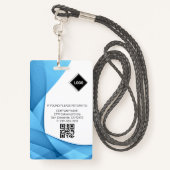 Blauw | Ziekenhuisarts Foto ID-kaart Badge (Achterkant met draagriem)