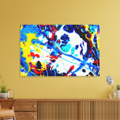 Blauw zien canvas afdruk (Insitu (Woonkamer))