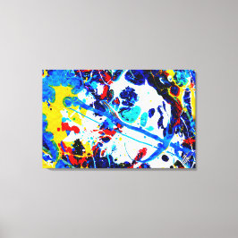 Blauw zien canvas afdruk