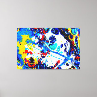 Blauw zien canvas afdruk
