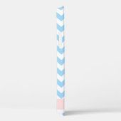 Blauw zigzag, Blauw Chevron, Golfpatroon, Jouw naa Case-Mate iPhone Case (Achterkant / Rechts)